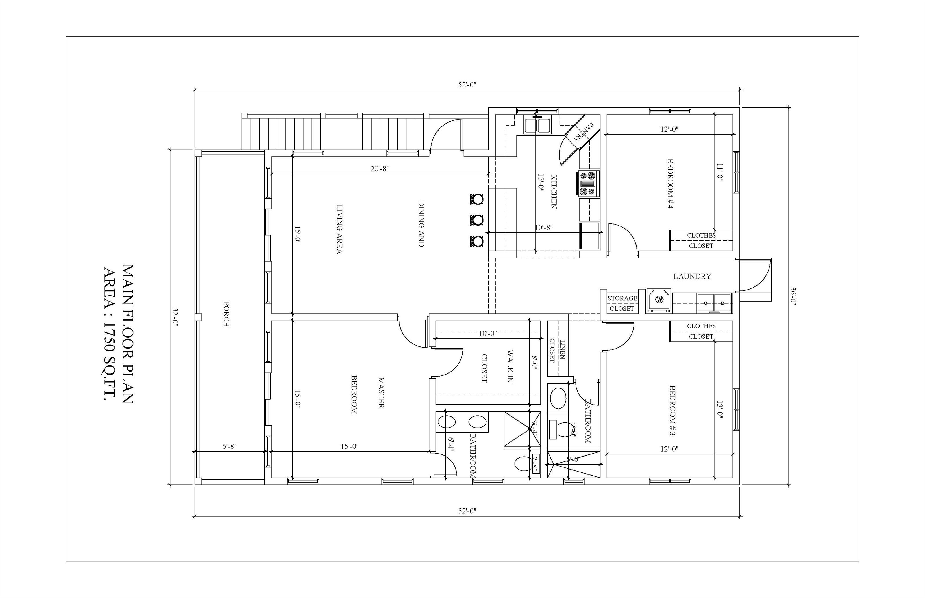 Client-provided second-floor plan