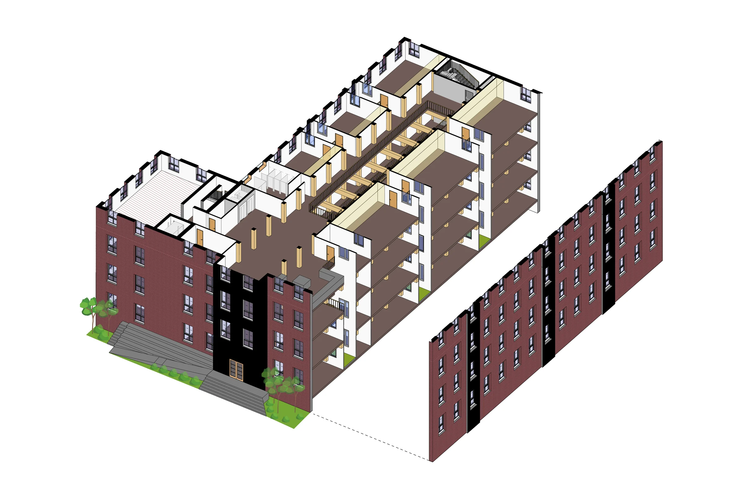 Exploded axonometric